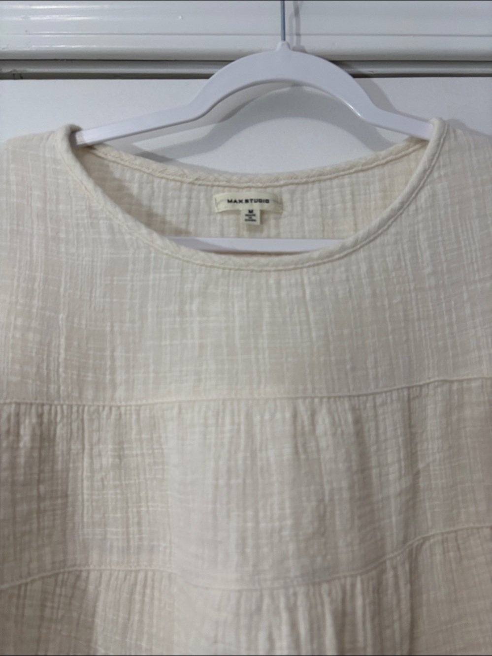 Max Studio babydoll top Size Medium - Picture 2 of 3